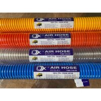 Dây hơi xoắn lò xo PU OK JAPAN  khí nén cỡ dây phi 12x8 mm dài 6m 9m 12m 15m chịu áp lực cao dẻo mềm đàn hồi tốt