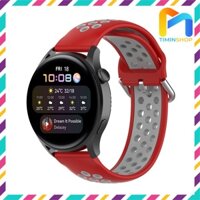 Dây Huawei Watch 4 4 Pro 3 3 Pro - Dây thể thao 2 màu DGNT-2 - Đỏ  Xám