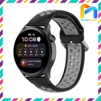 Dây Huawei Watch 4 4 Pro 3 3 Pro - Dây thể thao 2 màu DGNT-2 - Đen  Xám
