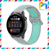 Dây Huawei Watch 4 4 Pro 3 3 Pro - Dây thể thao 2 màu DGNT-2 - Xám  Xanh ngọc