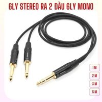 Dây insert, Dây 6 ly stereo ra 2 đầu 6 ly mono