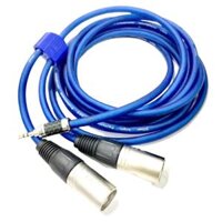 Dây Jack 3.5 ly ra 2 đầu Jack canon đực dài 3 mét Jack 3.5mm sang Jack canon XLR, jack 3.5 ra 2 đầu, jack canon đực cái