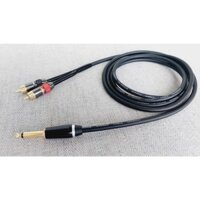 Dây jack 6 ly ra 2 AV DIY loại tốt - Dây tín hiệu Sommer 1 đầu rắc 6.5mm mono ra 2 rắc AV hoa sen