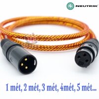 dây jack canon đực cái 01 dây, Jack xlr xịn giắc canon