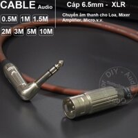 Dây jack XLR cái sang hoa sen AV vuông góc DIY 0.5M đến 5M - Cáp canon ra AV