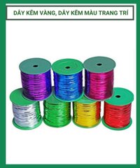 Dây kẽm kim tuyến, dây kẽm màu trang trí, uốn cây 250g