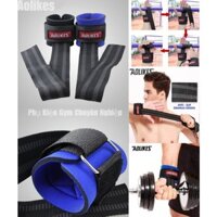 Dây kéo lưng, xô lifting strap tích hợp bảo vệ cổ tay