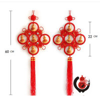 Dây kết ngũ phúc kèm hồ lô điêu khắc đem đến may mắn tài lộc gia đình bình an phát đạt.