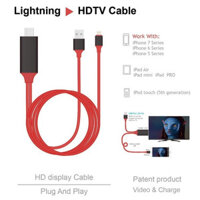 Dây kết nối Cao cấp giữa Tivi (cổng HDMI) với Iphone Ipad (cổng Lightning) - Nối mạng cho Tivi nhà bạn Cáp MHL sang HDMI HDTV kết nối điện thoại IOS với TV (iPhone 5 6 7 8 X - IOS 8-10-12) Cáp HDMI nối điện thoại với ti vi dùng cho Iphone
