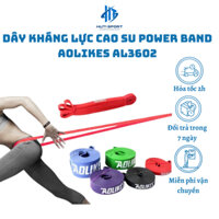 Dây Kháng Lực Đàn Hồi Đa Năng Hỗ Trợ Tập Luyện Tập Gym Cao Su Power Band Aolikes Chính Hãng AL3602