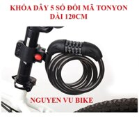 Dây khóa 5 số đổi mã TONYON - Rẻ nhất HN