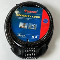 Dây khoá mật mã 5 số tự chọn cỡ lớn 20x1000 đa dụng chống trộm, chống cắt, khoá xe máy, xe đạp, khóa cửa Tonyon