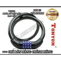 DÂY KHOÁ SỐ CHỐNG TRỘM CAO CẤP 4 SỐ CHÍNH HÃNG TONYON TY4271-1 DÂY CÁP TRUNG 12MM X 650MM
