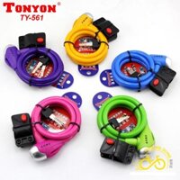 Dây khóa xe đạp chìa dây cáp TONYON TY561
