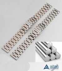 Dây kim loại đồng hồ Rado màu bạc
