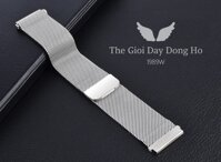 Dây Kim Loại Milanese Loop Nam Châm Size 20mm, Màu Bạc ML2001