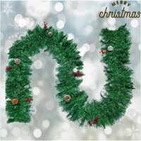 Dây Lá Thông Viền Phun Tuyết Giả 2.7m B16 Trang Trí thêm Màu Sắc Giáng Sinh Cho Ngôi Nhà
