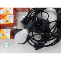 Dây led 10M 10 bóng kèm đui + bóng 3W 2 Ánh sáng trắng và vàng trang trí, Bóng tiết kiệm điện năng led HOT NHẤT NĂM NAY