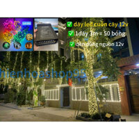 Dây led đúc F5 12v fi 5 đế 9 trang trí ngoài trời , biển quảng cáo (1dây = 3m = 50 bóng ) chống nước