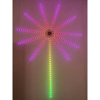 DÂY LED HOA CẢM BIẾN ÂM THANH 16 TRIỆU MÀU, ĐIỀU KHIỂN QUA REMOTE VÀ APP ĐIỆN THOẠI