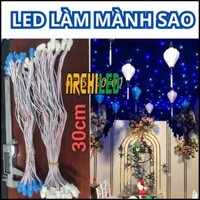 Dây Led Làm Mành Sao Đám Cưới Tổ Chức Sự Kiện, Led Đúc F5 Dài 30cm 12V Chống Nước, Dây led Đúc F5 dài 30