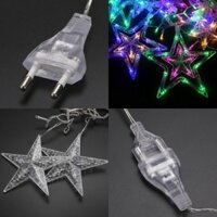 Dây led mành sao,đèn nháy trang trí sao băng nhiều màu,led bóng hình kim cương.