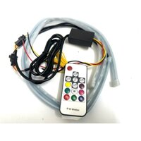 dây led mí Điều khiển chạy hiệu ứng audi lamboghini có remode điều khiển nhiều màu lắp cho mọi dòng xe máy ô tô