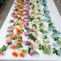 Dây leo hoa giả Gardenia treo tường, dây hoa nhài, hoa giả, dây leo lá dài, rèm sân vườn, trang trí phòng ngủ, rèm cản sáng
