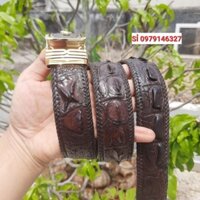 DÂY LIỀN [ 4.0cm×120cm] THẮT LƯNG NAM DA CÁ SẤU THẬT 100%.DA LƯNG LỰA KĨ HÀNG LOẠI 1.