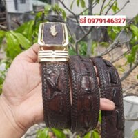 DÂY LIỀN [ 4.0cm×120cm] THẮT LƯNG NAM DA CÁ SẤU THẬT 100%.DA LƯNG LỰA KĨ HÀNG LOẠI 1..