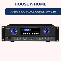 Đẩy liền vang, amply karaoke Gunssi AV 330 - Bảo hành 12 tháng - Amply âm ly karaoke 12 sò công suất khủng 1200W