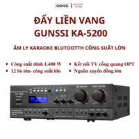 Đẩy liền vang. Đẩy công suất Gunssi AV 5200. Amply karaoke bluetooth gia đình công suất lớn. Bảo hành 12 tháng