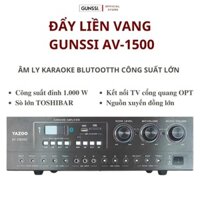 Đẩy liền vang, Đẩy công suất Gunssi AV 1500. Âm ly, Amply karaoke gia đình công suất lớn. Bảo hành 12 tháng