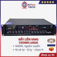 Đẩy Liền Vang Karaoke Crown La800 Công Suất Lớn, Âm Ly Kèm Vang Chống Hú, Nghe Nhạc Hát Cực Hay