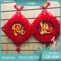 Dây Liễng Tết Treo Tường Đỏ Tươi, Treo Cửa, Đón Xuân Trang Trí - Chữ Phúc -lộc -thọ dài 80cm (vppphuongthanh)