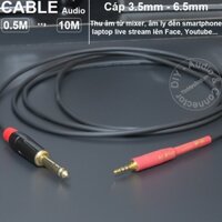 Dây livestream 3.5 sang 6.5 - Recording and live streaming cable