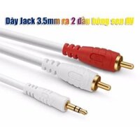 Dây loa 1 đầu 3.5mm ra 2 đầu bông sen AV dài 1M8 hiệu JSJ