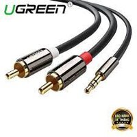 Dây Loa 1 Đầu 3.5mm Ra 2 Đầu Hoa Sen UGREEN 10583 Dài 1.5M - Cáp Audio Ra 2 Đầu RCA - Hàng Chính Hãng