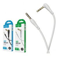 Dây loa 2 đầu jack 3.5mm hoco - cáp loa đầu gập aux mạ vàng cao cấp - hàng chính hãng - DÀI 1 MÉT