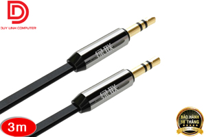 Dây loa 3.5mm ra 3.5mm dẹt Ugreen 10730 3m