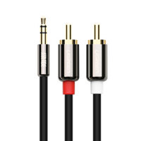 Dây Loa Audio 1 đầu 3,5 mm ra 2 đầu bông sen (RCA) dài 1,5m UGREEN 80847 - Hàng Chính Hãng