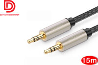 Dây loa cao cấp Ugreen 40787 chuẩn 3.5mm dài 15m chính hãng