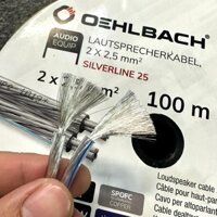 Dây loa mạ bạc 2 x 2.5mm Oehlbach Silverline 25