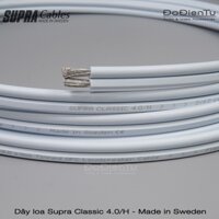 Dây loa Supra Classic 4.0/H | Made in Sweden | cách nhiệt ECCOH , chống cháy , Halogen Free