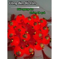 Dây Lồng đèn LED trang trí Lễ Tết Chữ Phúc 5m - 16 Trái Lớn Dạng Tròn