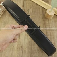 Dây Lưng Nam Cao Cấp [H-Black] Mặt Chữ H Đên Khóa Bấm