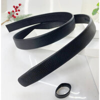 Dây lưng nam da bò không mặt bản dây 3,5cm dùng cho khóa gạt tự động