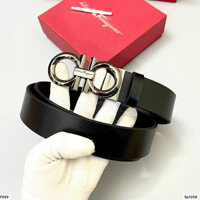 Dây  lưng nam da trơn màu đen mặt đúc đặc chuân ảnh 100%