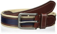 Dây lưng nam Tommy Hilfiger Men's 35mm Canvas and Ribbon Belt - Size 34 - 11TL02X044 - Chính hãng
