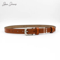Dây Lưng Nữ Khóa Classic Genuine Grain Leather Aaa Jeans - Nâu Nhat
